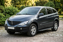 SsangYong Action 2005-2018 Seitenschweller RedLine Black (2 Stk., Aluminium) Foto 1