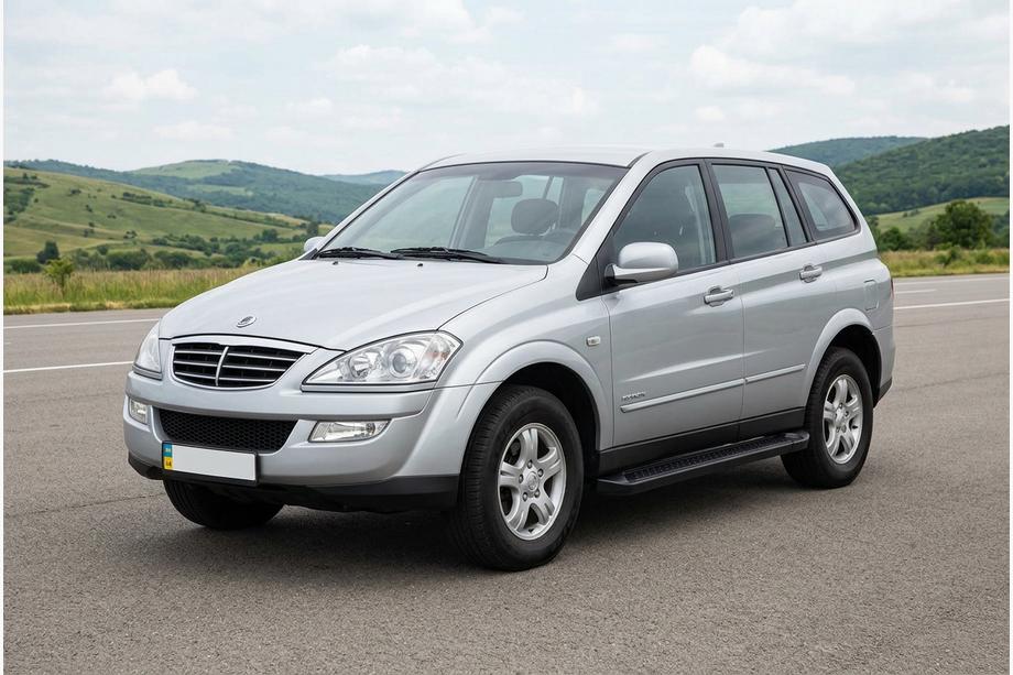 SsangYong Kyron 2005-2014 Trittbretter Allmond Black (2 Stk., Aluminium) Image