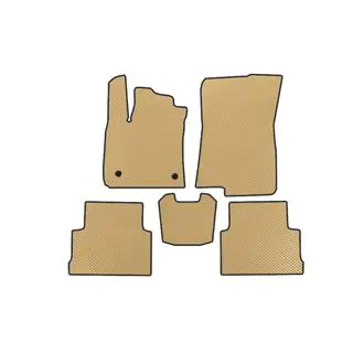 EVA Fußmatten (2 Reihen, Beige)
