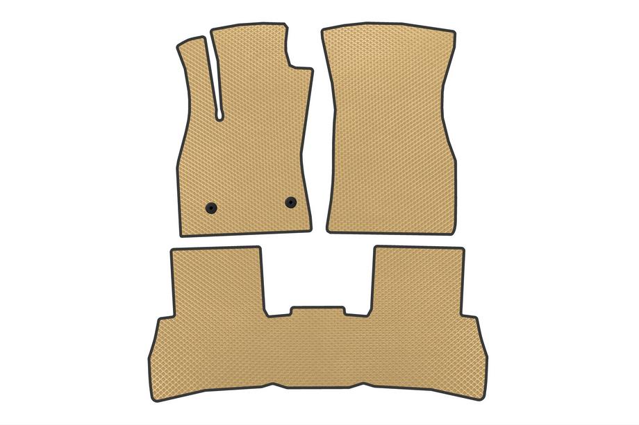 Fiat Doblo II 2010-2022 EVA V2 Fußmatten (2010-2015, Beige) Image