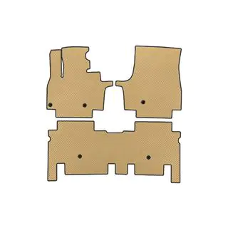 EVA Fußmatten (2 Reihen, Beige)
