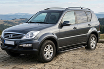 SsangYong Rexton I 2001-2017 Seitenschweller RedLine Black (2 Stk., Aluminium) Foto 1