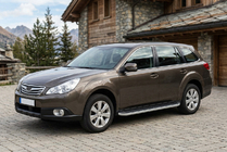 Subaru Outback 2009-2014 Seitenschweller Tayga Grey (2 Stk., Aluminium) Foto 1