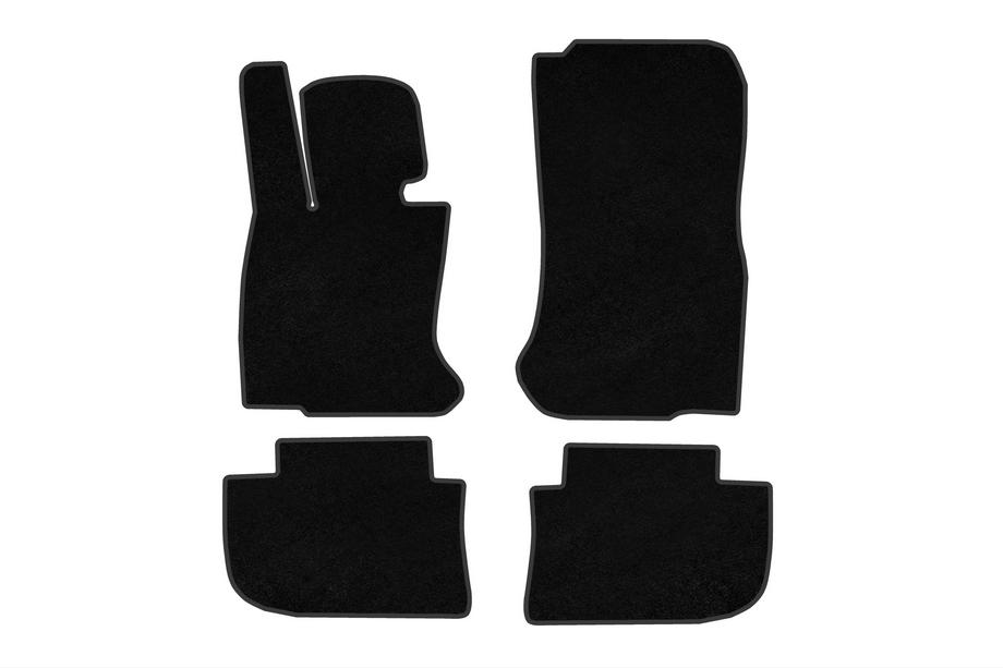 BMW 6 Series F12/F13/F06 2011-2018 Premium Textil-Fußmatten (für F06, Schwarz) Image