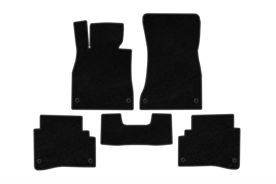 Mercedes S-class W222 2013-2022 Textil Fußmatten Premium (Short, Schwarz) Foto 1