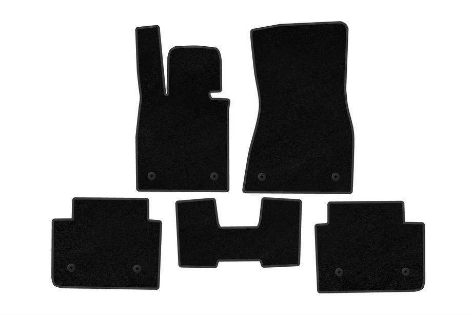 BMW 5/i5 Series G60/G60E/G61 2023- Textil-Fußmatten Deluxe (für i5 G60E, schwarz) Foto 1