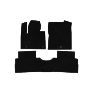 Textil Fußmatten Deluxe (2 Reihen, Schwarz) Foto 1