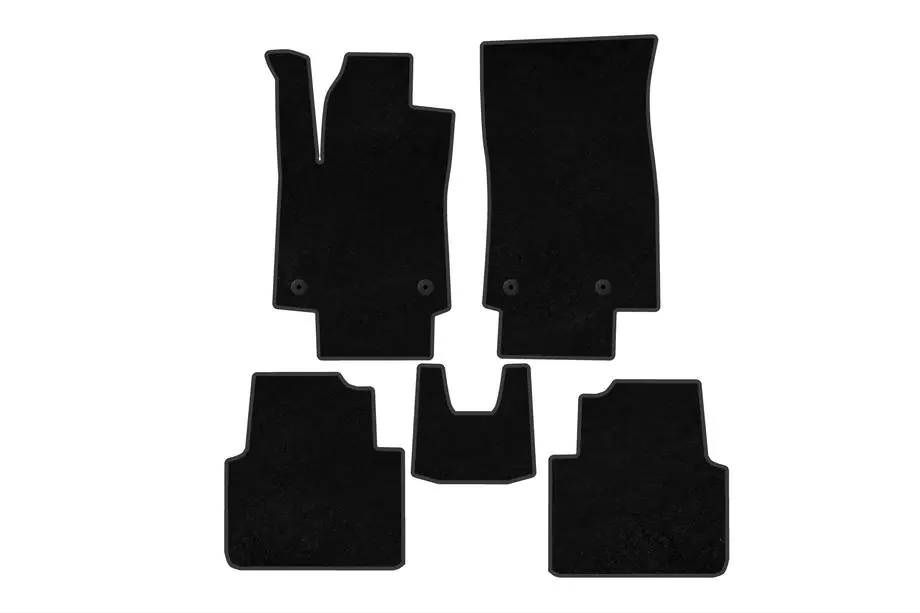 Opel Crossland X 2017-2024 Textil-Fußmatten Deluxe (2020-, Schwarz) Image