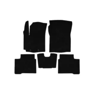 Textil Fußmatten Deluxe (Schwarz)