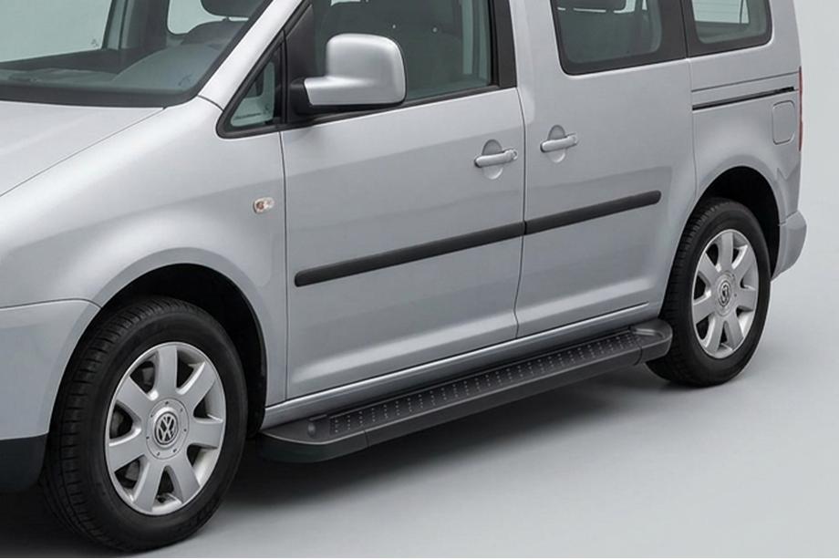 Volkswagen Caddy 2010-2015 Trittbretter Allmond Black (2 Stk., Aluminium) Maxi Radstand Image