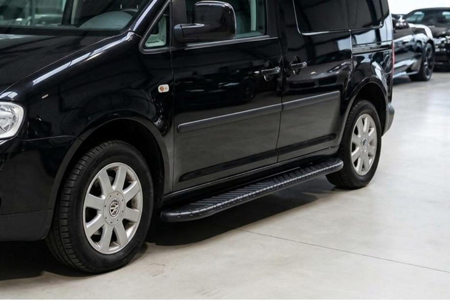Volkswagen Caddy 2010-2015 Seitenschweller Bosphorus Black (2 Stk., Aluminium) Standardbasis Image