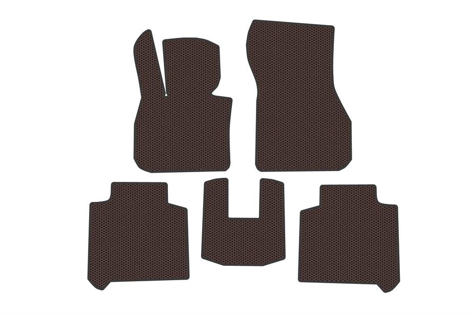 BMW 2 Series Active Tourer F45/F46 2014-2021 Gummimatten Carsuit (2 Reihen, für F46, braun) Image