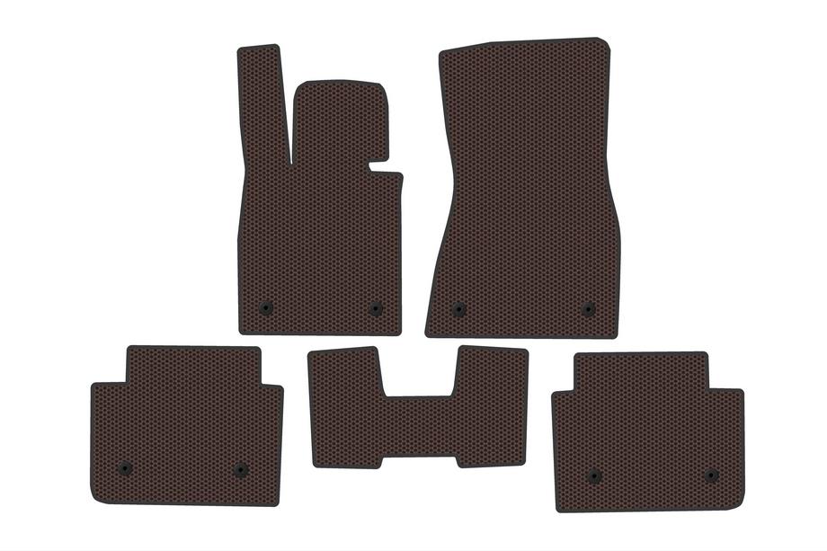 BMW 5/i5 Series G60/G60E/G61 2023- Carsuit Gummifußmatten (für i5 G60E, braun) Image