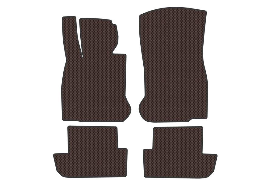 BMW 6 Series F12/F13/F06 2011-2018 Carsuit Gummifußmatten (für F12/13, Braun) Foto 1