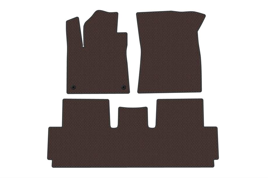 Citroen C-4 Picasso 2013–2022 Gummimatten Carsuit (für Grand, 2 Reihen, Braun) Image