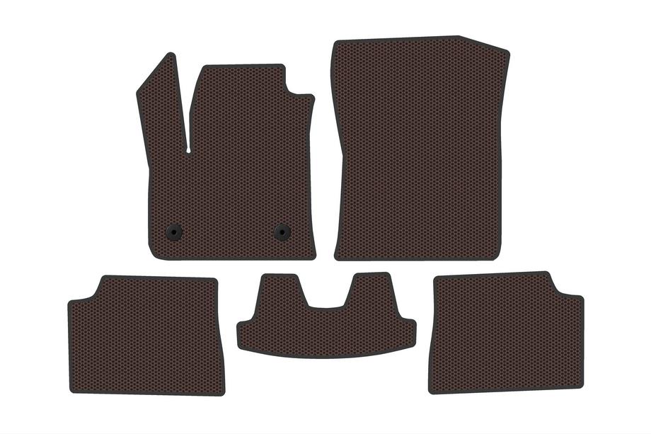 Fiat 600/600e 2023– Gummimatten Carsuit (Elektro, Braun) Image