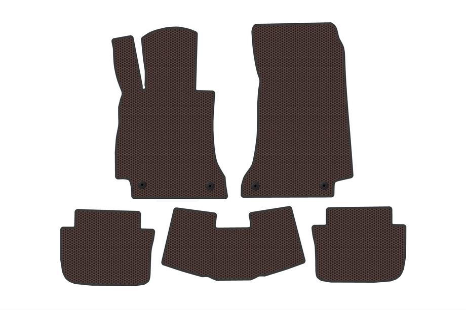 Mercedes E-class W214 2023- Gummimatten Carsuit (Cabrio, braun) Image
