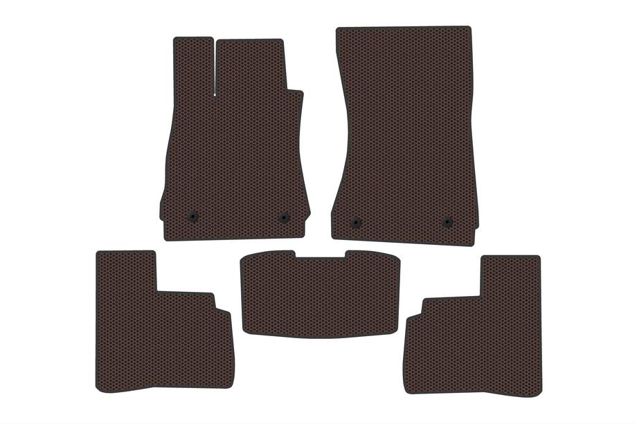 Mercedes S-class W221 2005-2013 Carsuit Gummimatten (Short, Braun) Image