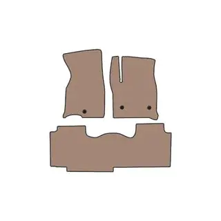 Gummimatten Carsuit (2 Reihen, Beige) Foto 1