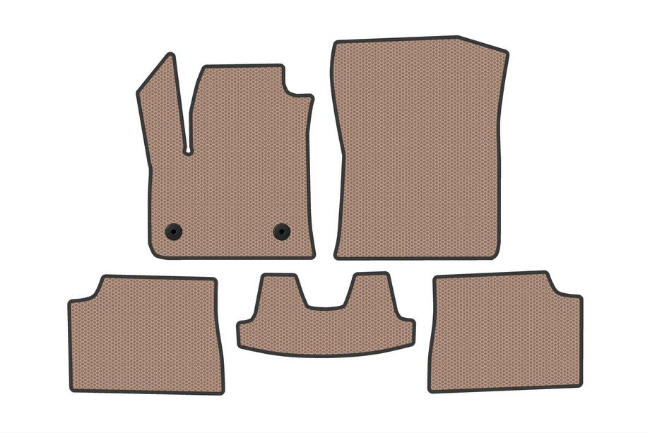 Fiat 600/600e 2023– Gummimatten Carsuit (Elektro, Beige) Image