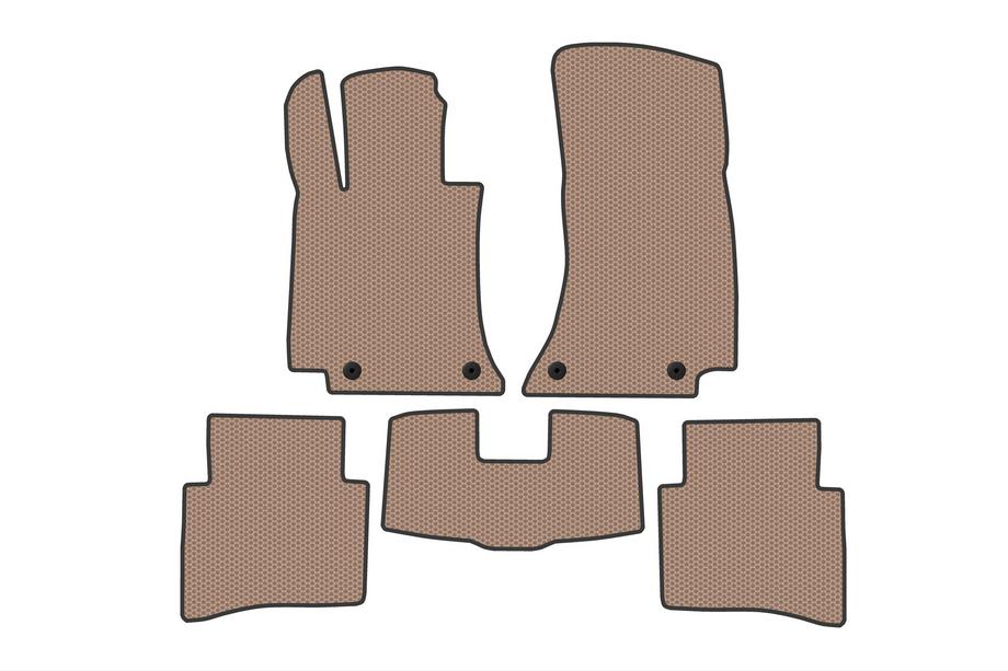 Mercedes E-class W214 2023- Gummifußmatten Carsuit (SD, Beige) Image