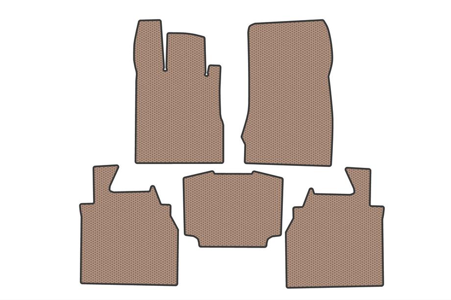 Mercedes S-class W220 1998-2005 Gummimatten Carsuit (Long, Beige) Foto 1