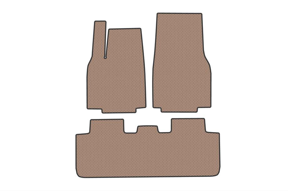 Tesla Model Y 2020- Gummimatten Carsuit (Für Juniper 2025-, Beige) Image