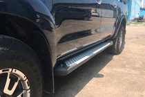 Toyota Hilux 2006-2015 Trittbretter Allmond Grey (2 Stk., Aluminium) Foto 2