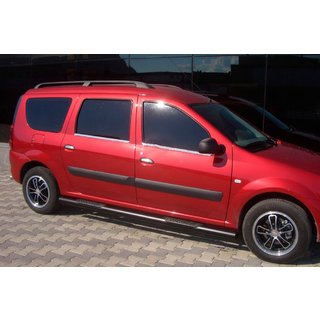 Seitenschutzrohre Black (2 Stk., Edelstahl) Dacia Logan MCV 2004-2014 Foto 3