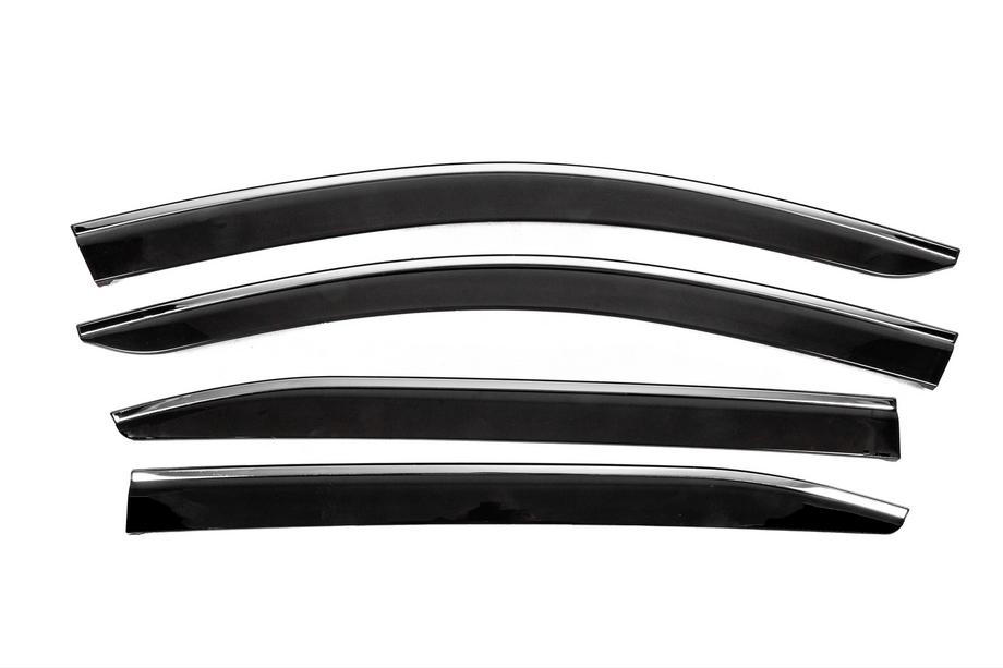 Citroen C5 Aircross 2017-2025 Windabweiser mit Chromleisten (4 Stk., Sunplex Chrome) Image