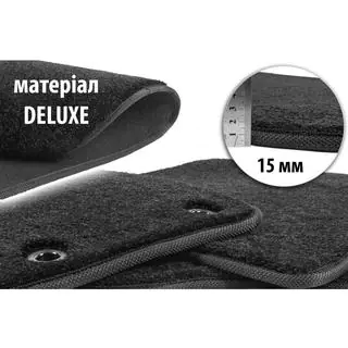 Textil Fußmatten Deluxe (Schwarz)