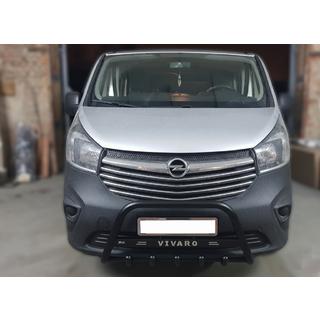 Frontbügel WT004 Schwarz (Edelstahl) Opel Vivaro 2015-2019 Foto 2