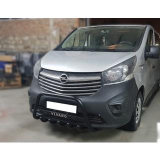 Frontbügel WT004 Schwarz (Edelstahl) Opel Vivaro 2015-2019 Foto 1