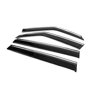 Windabweiser mit Chromleiste Niken Luxury (4 Stk) Nissan Patrol Y62 2010-2024 Foto 2