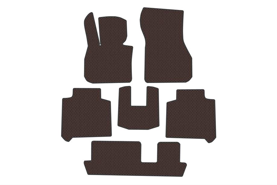 BMW 2 Series Active Tourer F45/F46 2014-2021 Gummimatten Carsuit (3 Reihen, Für F46, Braun) Image