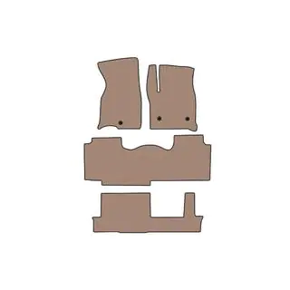 Gummimatten Carsuit (3 Reihen, Beige) Foto 1