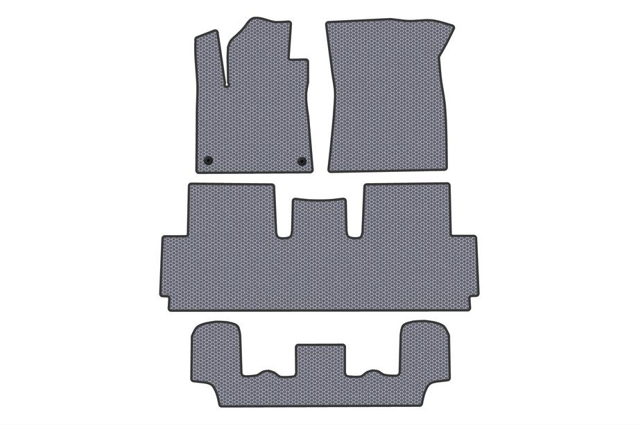Citroen C-4 Picasso 2013–2022 Gummimatten Carsuit (Für Grand, 3 Reihen, Grau) Image