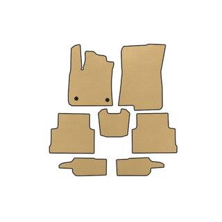 EVA Fußmatten (3 Reihen, Beige)