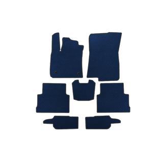 EVA Fußmatten (3 Reihen, Blau)