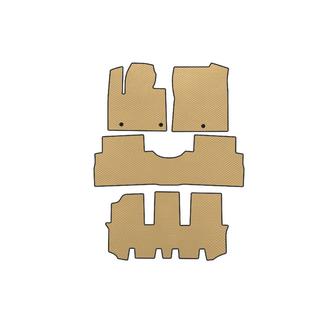 EVA Fußmatten (3 Reihen, Beige)