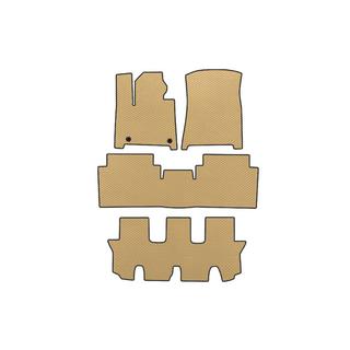 EVA Fußmatten (3 Reihen, Beige)