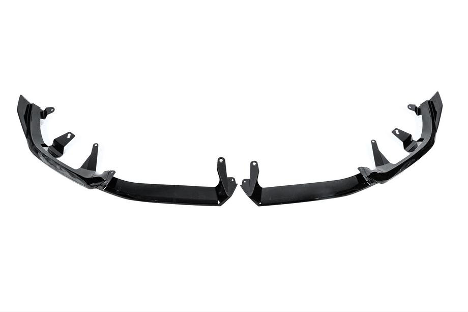 BMW 5/i5 Series G60/G60E/G61 2023- Frontstoßstangenlippe Lip Gloss Schwarz (für M-Sport) Foto 4