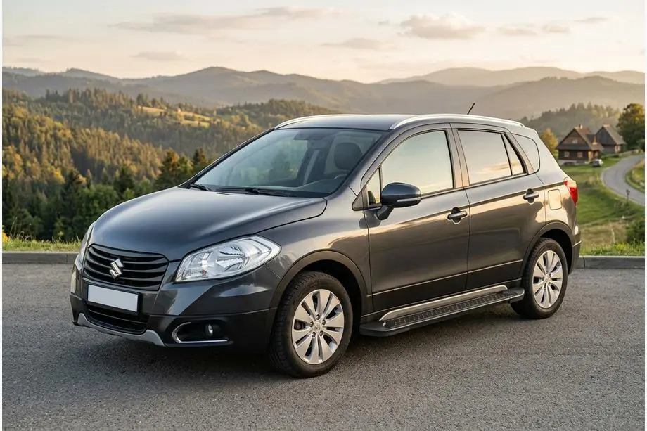 Suzuki SX4 S-Cross 2013-2016 Trittbretter Allmond Black (2 Stk., Aluminium) Image