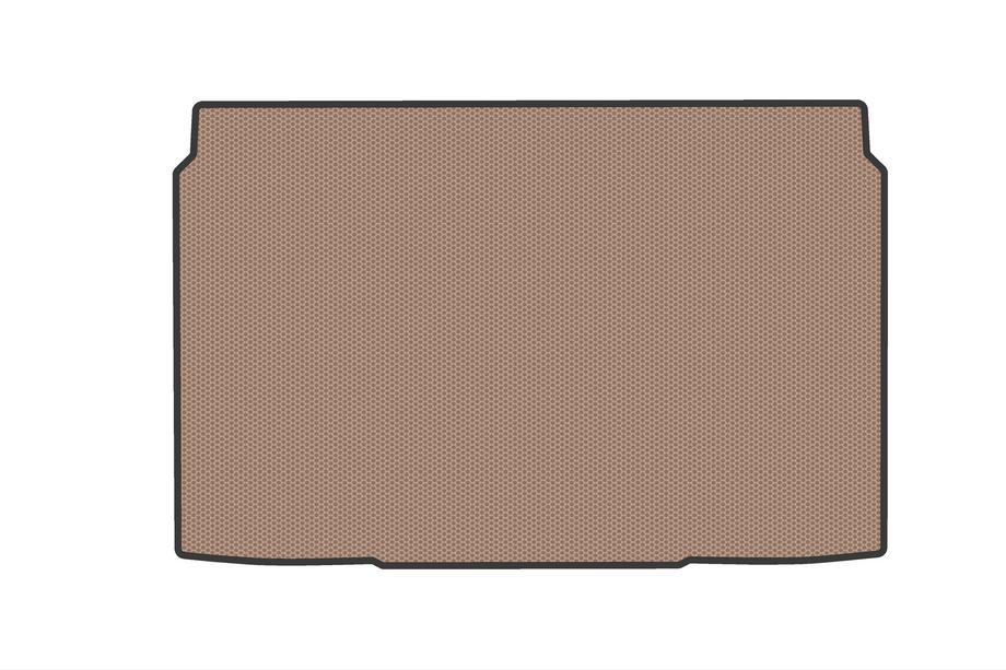 Peugeot 208 2019- Gummimatte für Kofferraum (Benzin, beige) Image