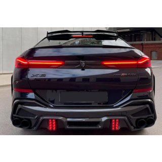 Heckdiffusor mit Endrohren LRT (für M-Sport 2023+, Carbon) BMW X6 G06 2019–2027 Foto 1
