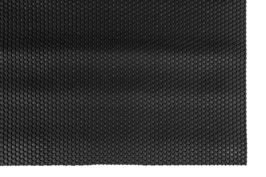 Gummimatte 120x100 (Wabenmuster, schwarz) Foto 12
