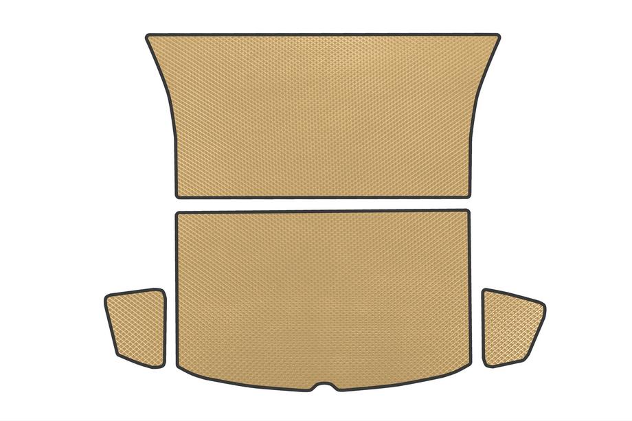 Tesla Model Y 2020- EVA Kofferraummatte hinten oben (Für Juniper 2025-, beige) Image