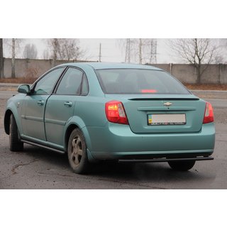 Heckschutz AK002 Schwarz (42mm, Edelstahl) Chevrolet Lacetti 2003-2024 Foto 4