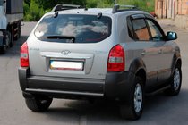 Hyundai Tucson JM 2004- Heckbügel AK002 Schwarz (Edelstahl) Foto 2