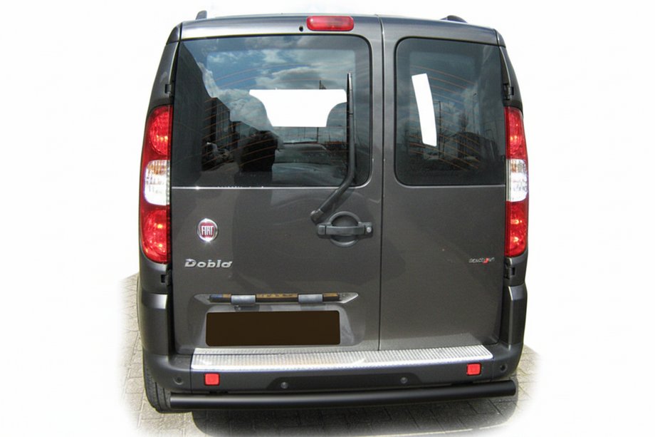 Fiat Doblo I 2001-2005 Heckschutz AK002 Schwarz (Edelstahl) Image